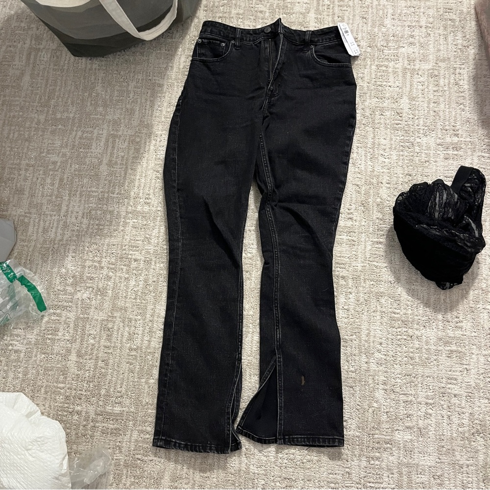 Abercrombie curve love high rise black skinny jeans NEW